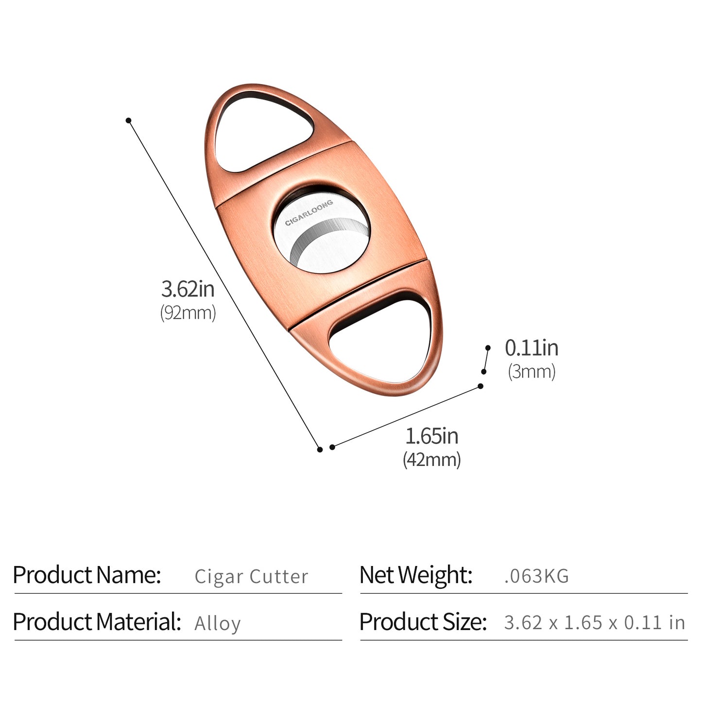 Luxury Cigar Round Cutter