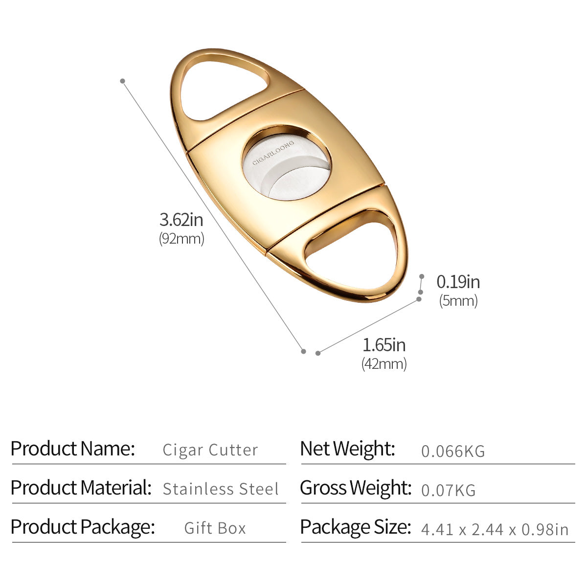 Luxury Cigar Round Cutter