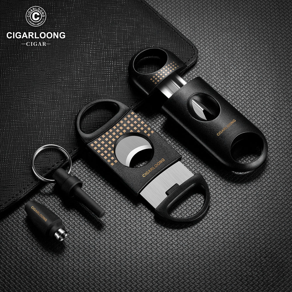 Premium Cigar Set of Cutters and Punch