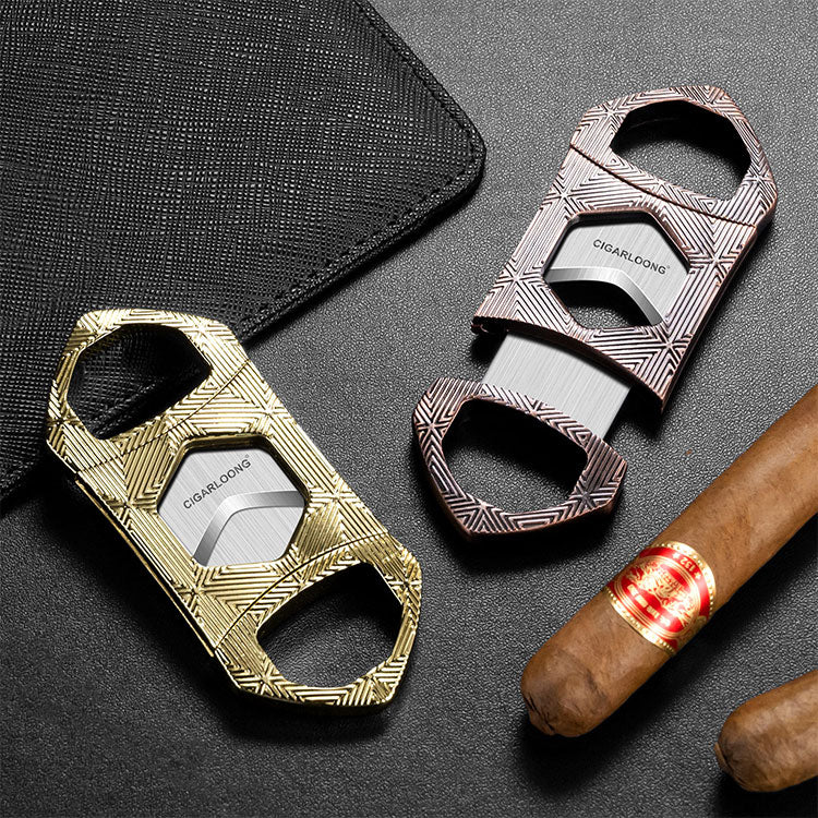 Cigar Cutter Hexagon Stainless Steel Sharp Blade Guillotine