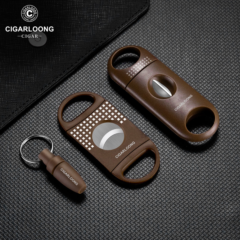 Premium Cigar Accessories Set of Cutters, Ashtray and Punch