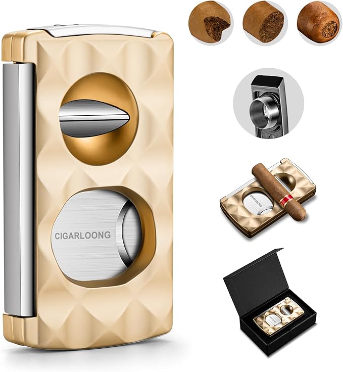 Cigar Cutter Stainless Steel 4-in-1 Cutter