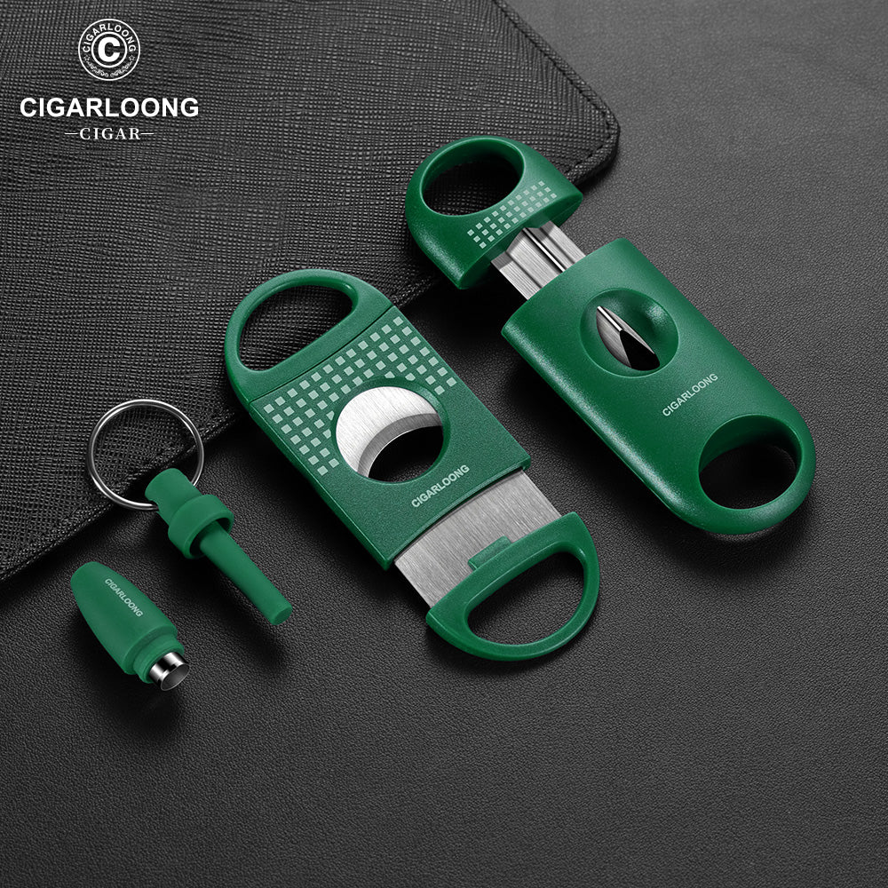 Premium Cigar Accessories Set of Cutters, Ashtray and Punch