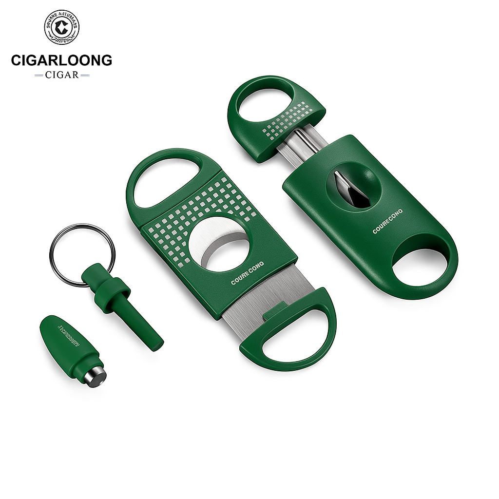 Premium Cigar Set of Cutters and Punch