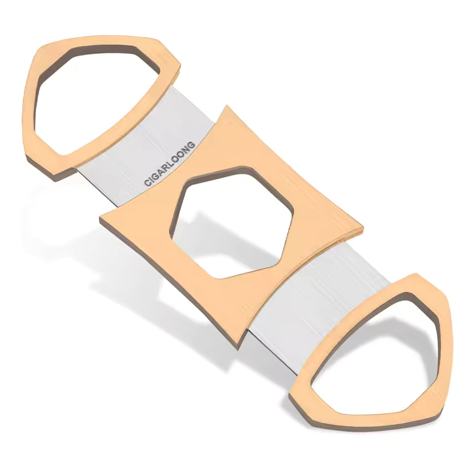 Cigar Cutter Sharp Double Blade Stainless Steel Cigar Guillotine Scissors