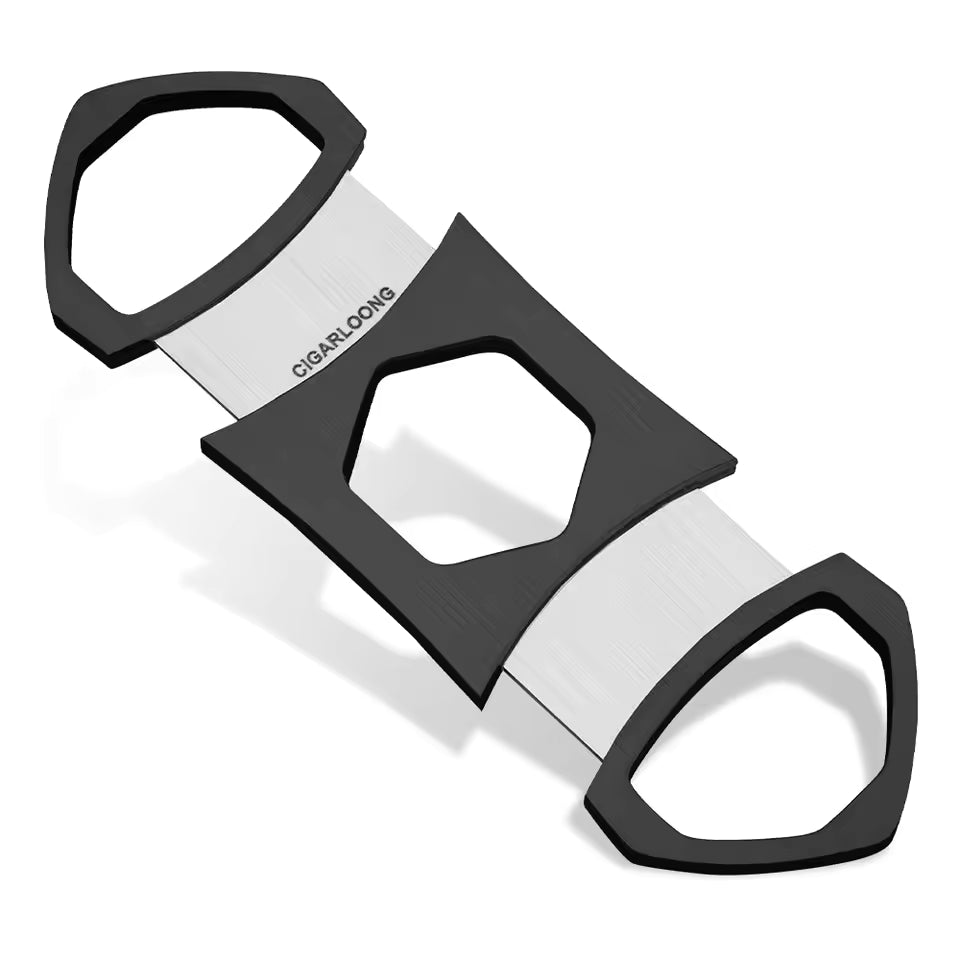 Cigar Cutter Sharp Double Blade Stainless Steel Cigar Guillotine Scissors