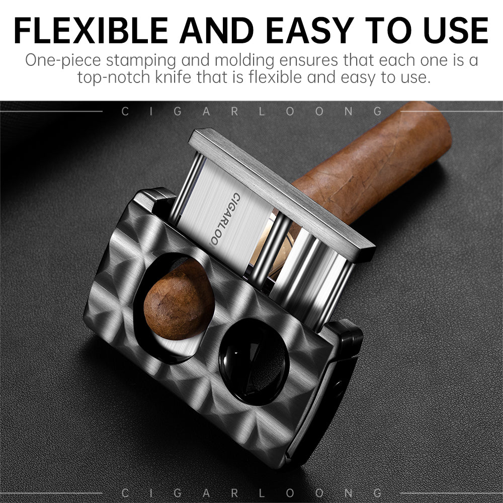 Cigar Cutter Stainless Steel 4-in-1 Cutter