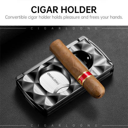 Cigar Cutter Stainless Steel 4-in-1 Cutter