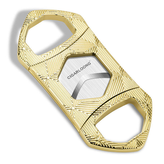 Cigar Cutter Hexagon Stainless Steel Sharp Blade Guillotine