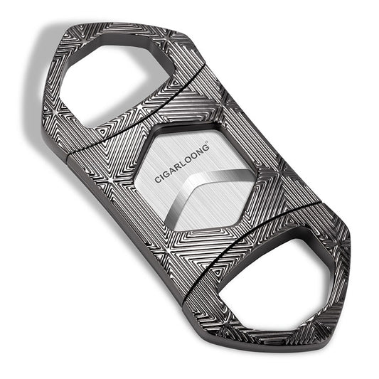 Cigar Cutter Hexagon Stainless Steel Sharp Blade Guillotine