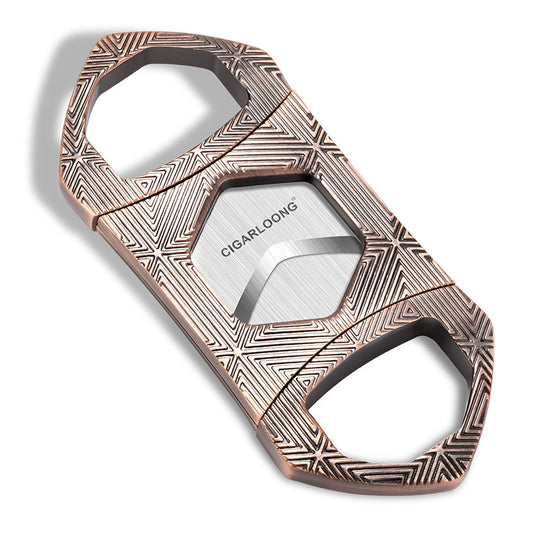 Cigar Cutter Hexagon Stainless Steel Sharp Blade Guillotine