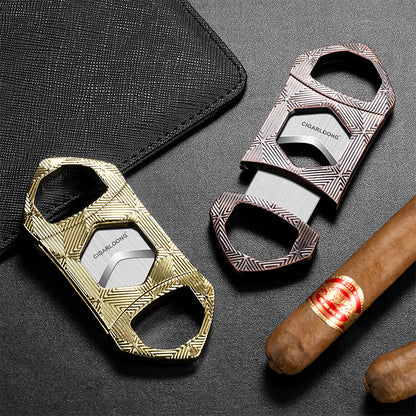 Cigar Cutter Hexagon Stainless Steel Sharp Blade Guillotine