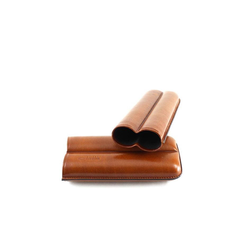 Brebbia Porta Leather Cigar Case Robusto Coffee(52Ring)