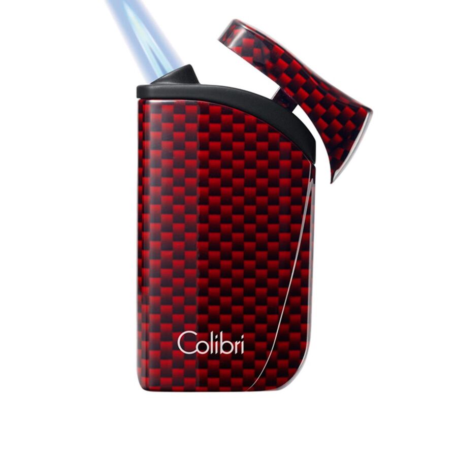 Colibri Falcon 1 Jet Flame Cigar Lighter Carbon Red