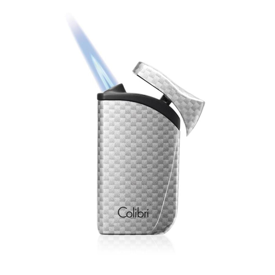 Colibri Falcon 1 Jet Flame Cigar Lighter Carbon Silver