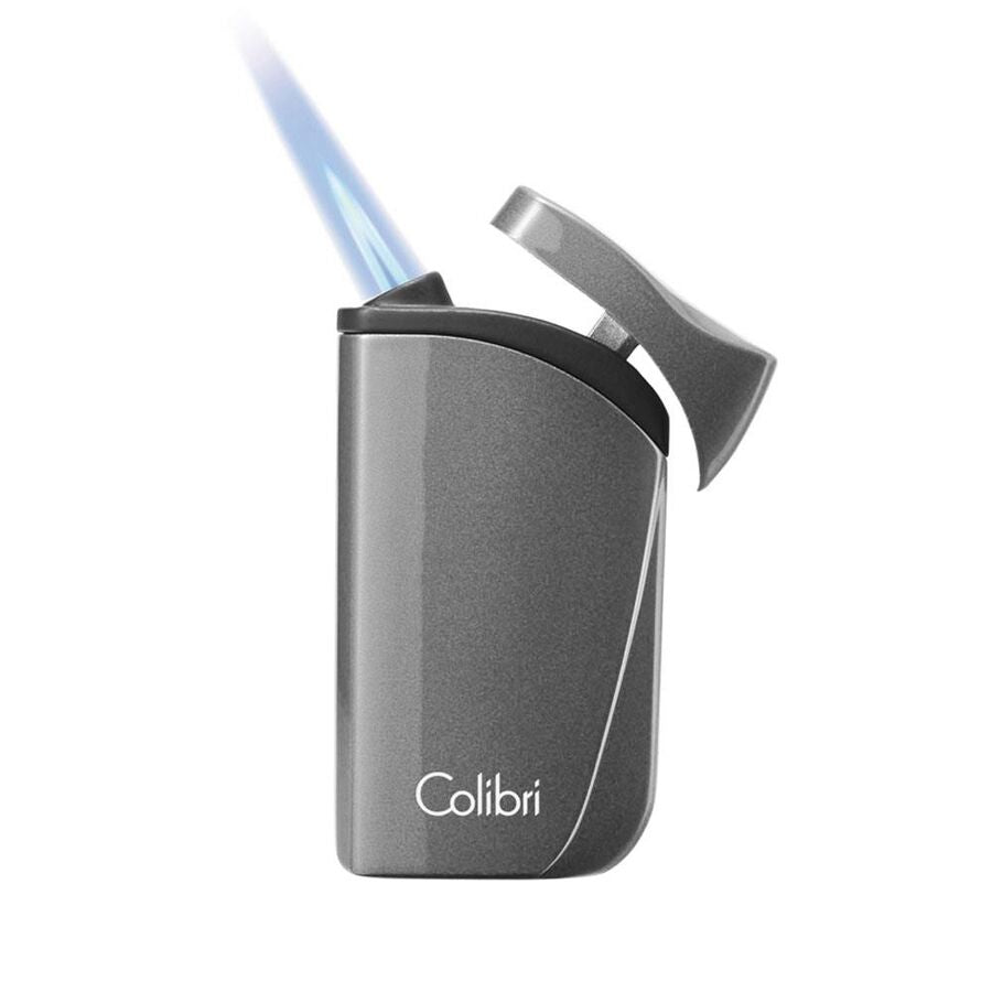 Colibri Falcon Jet Flame Cigar Lighter Metallic Gray