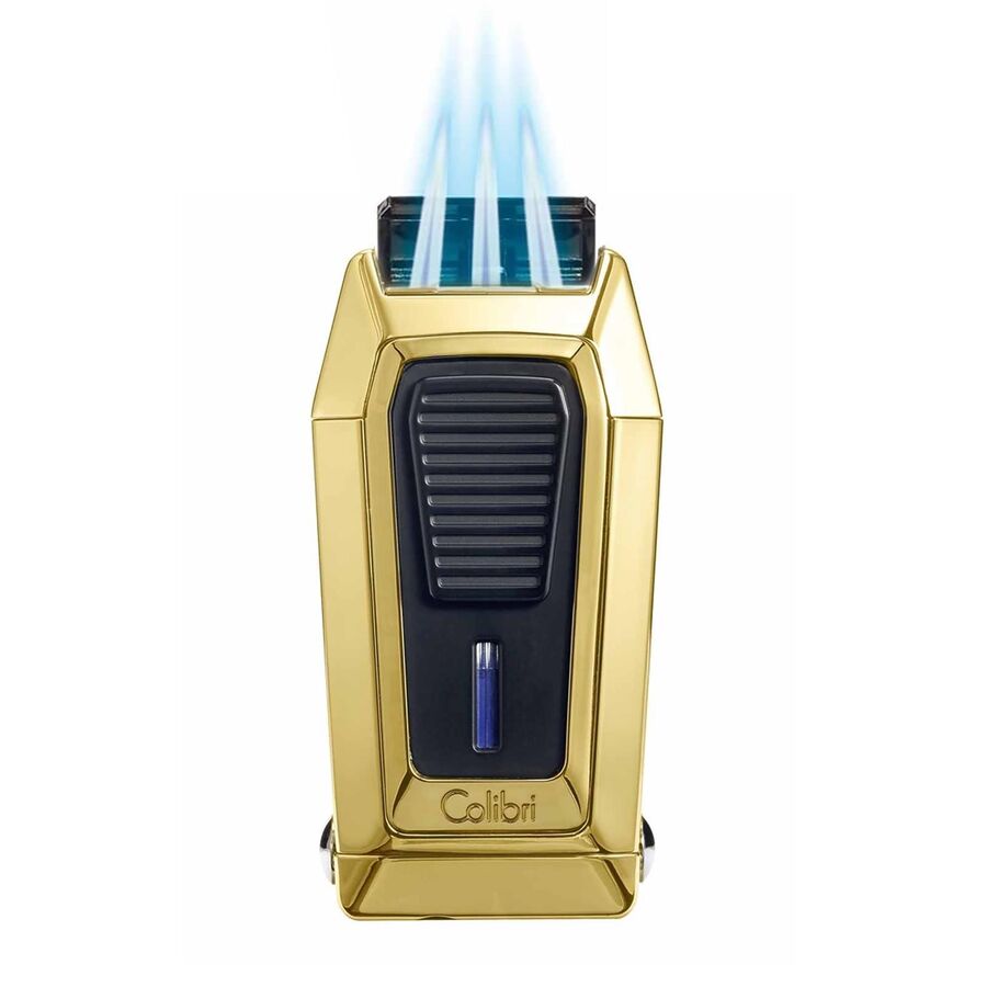 Colibri Gotham 3 Jet Flame Cigar Lighter V-Cut Gold