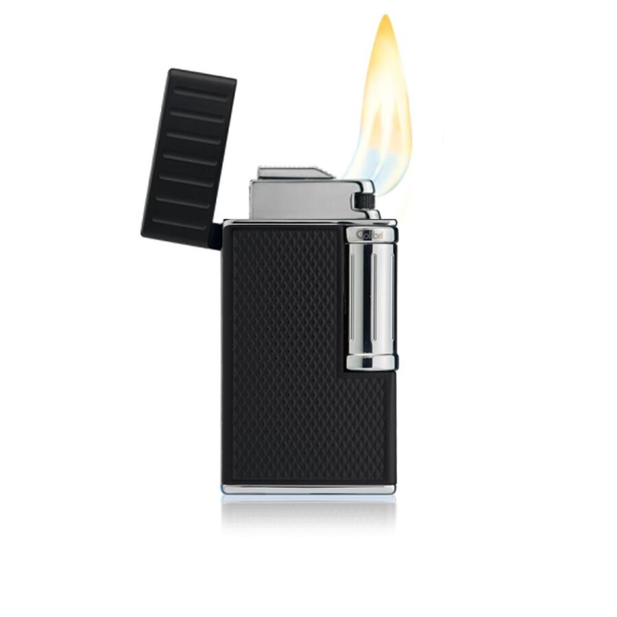 Colibri Julius Candle Flame Lighter Black Chrome