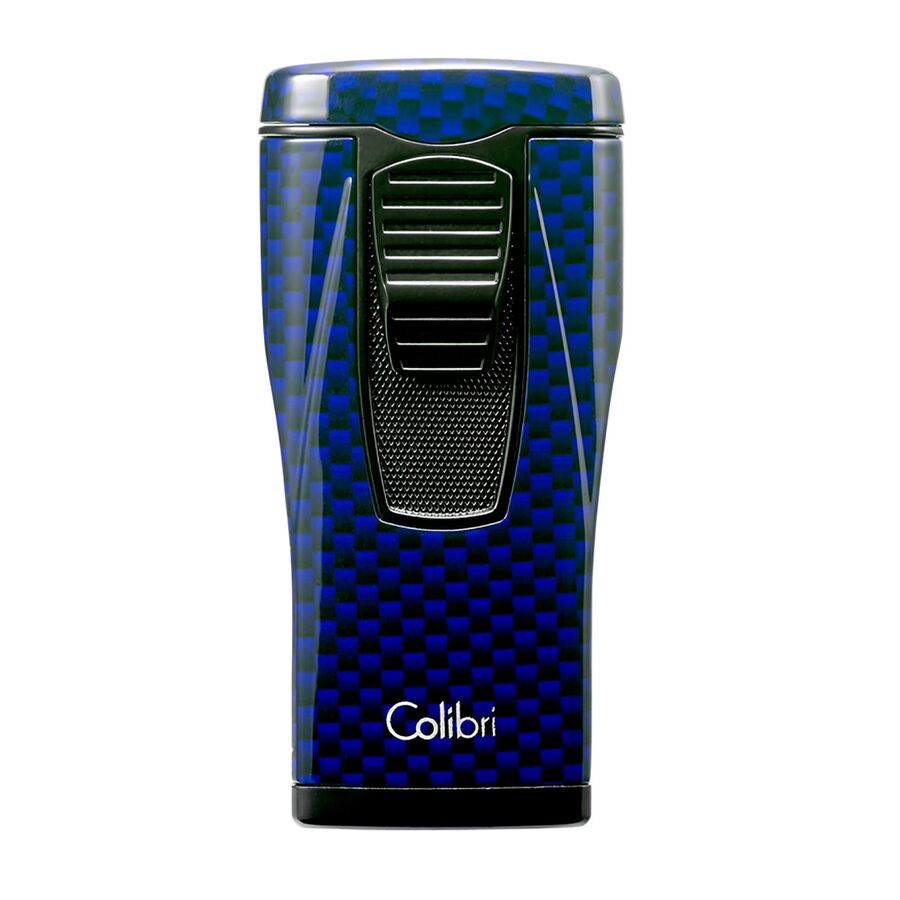 Colibri Monaco 3 Jet Flame Carbon Cigar Lighter Blue