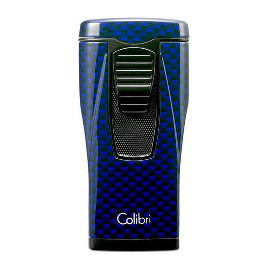 Colibri Monaco 3 Jet Flame Carbon Cigar Lighter Blue