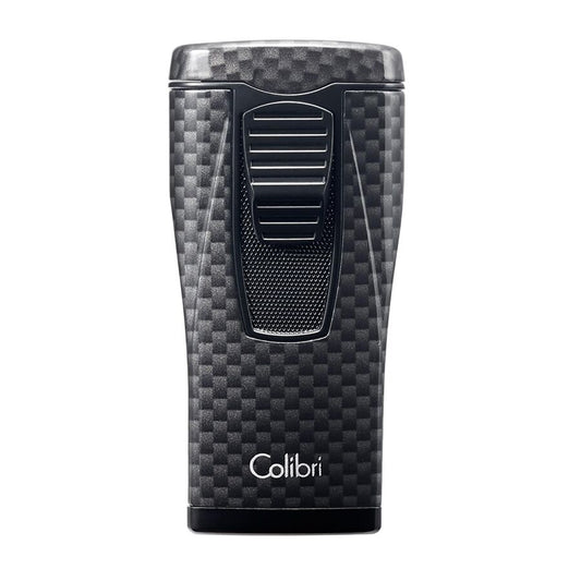 Colibri Monaco 3 Jet Flame Carbon Cigar Lighter Black