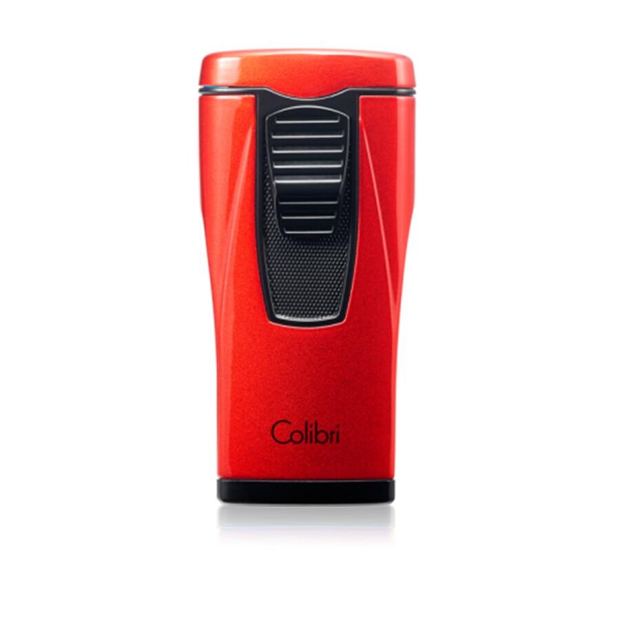 Colibri Monaco 3 Jet Flame Cigar Lighter Metallic Red