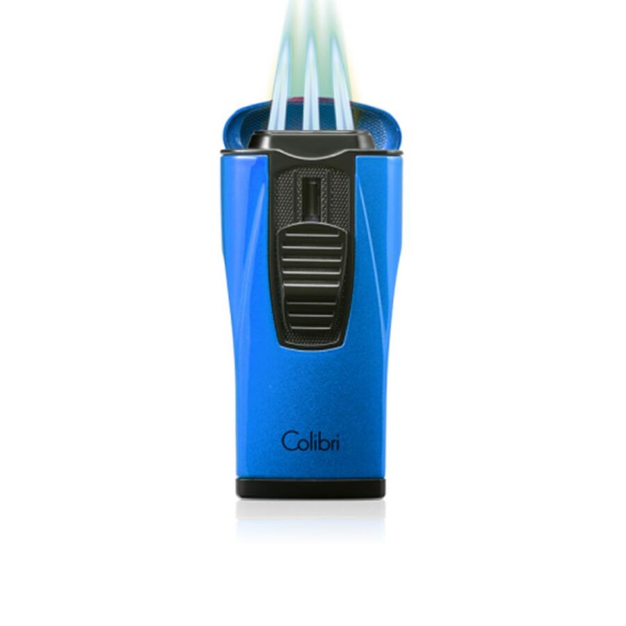 Colibri Monaco 3 Jet Flame Cigar Lighter Metallic Blue