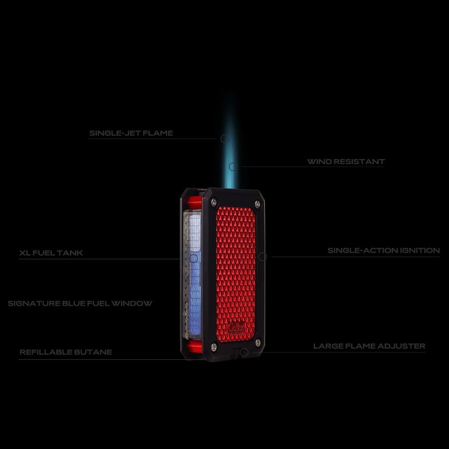 Colibri Rally Jet Flame Cigar Lighter Black