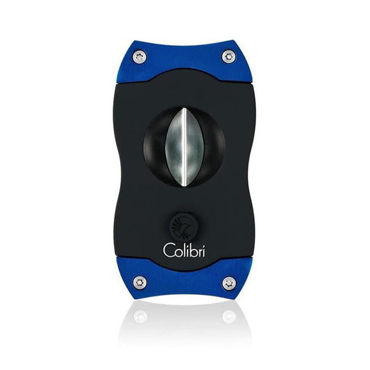 Colibri V Cigar Cutter V-Cut Black/Blue