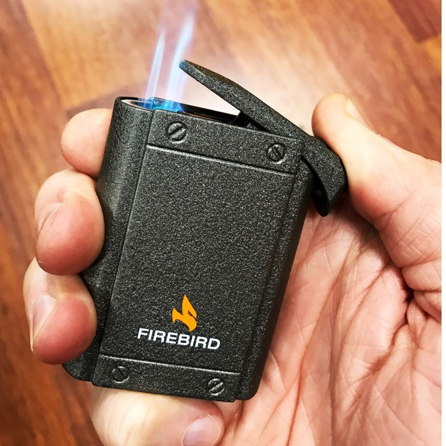 FireBird WildCat Table 3 Flame Cigar Lighter GunMetal