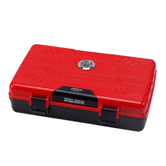 Jifeng Travel Type Cigar Box Humidor Red (10Cigar)