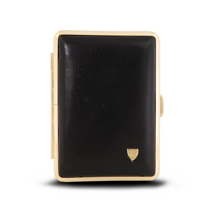 Vom Hofe Germany Short Cigarette Case 12 pack (Black/Gold)